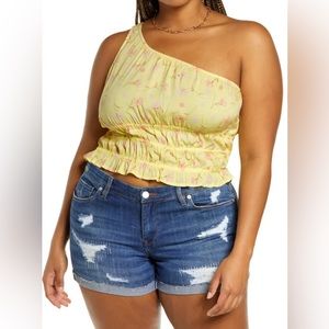BP Yellow Lemonade Sophie Floral Top (NWOT)